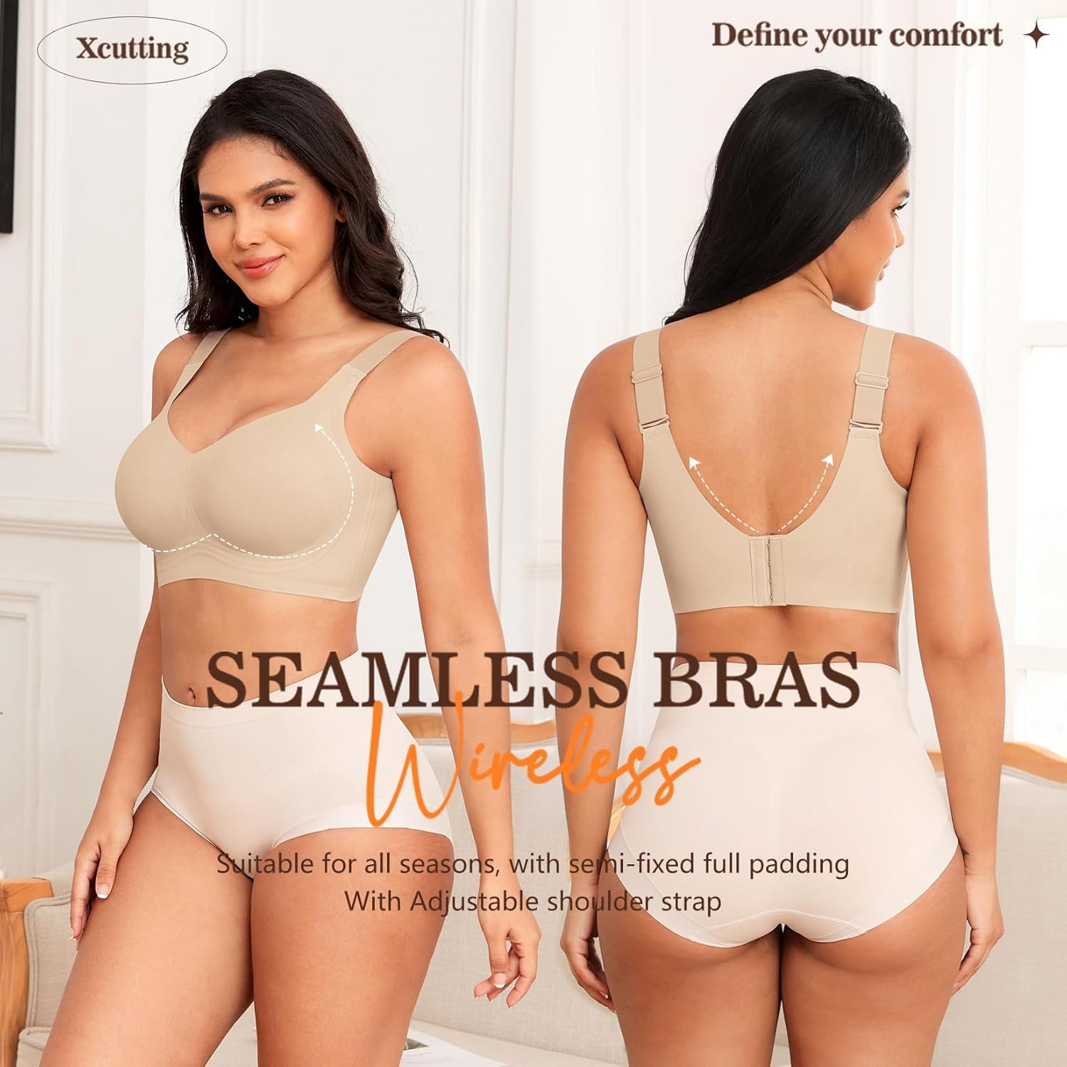 Wirefree Bras For Women Full Coverage